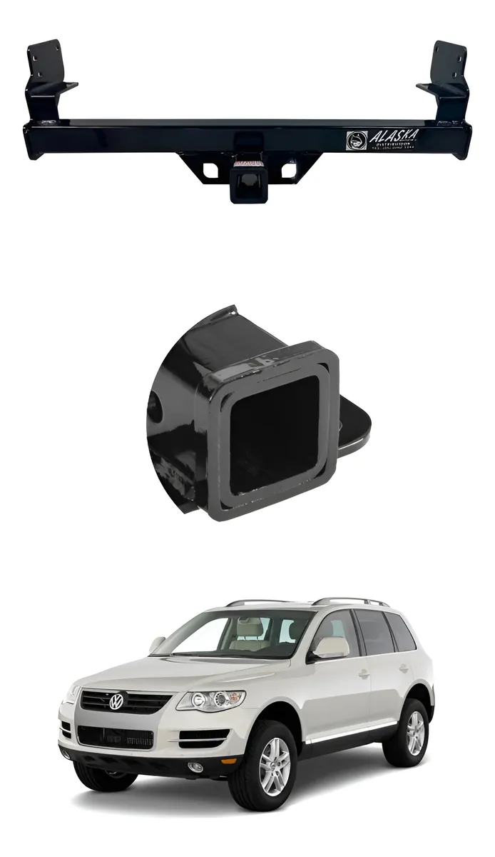 Tirón Jalón De Arrastre Vw Touareg  2004-2010 Negro Alaska - Image 1