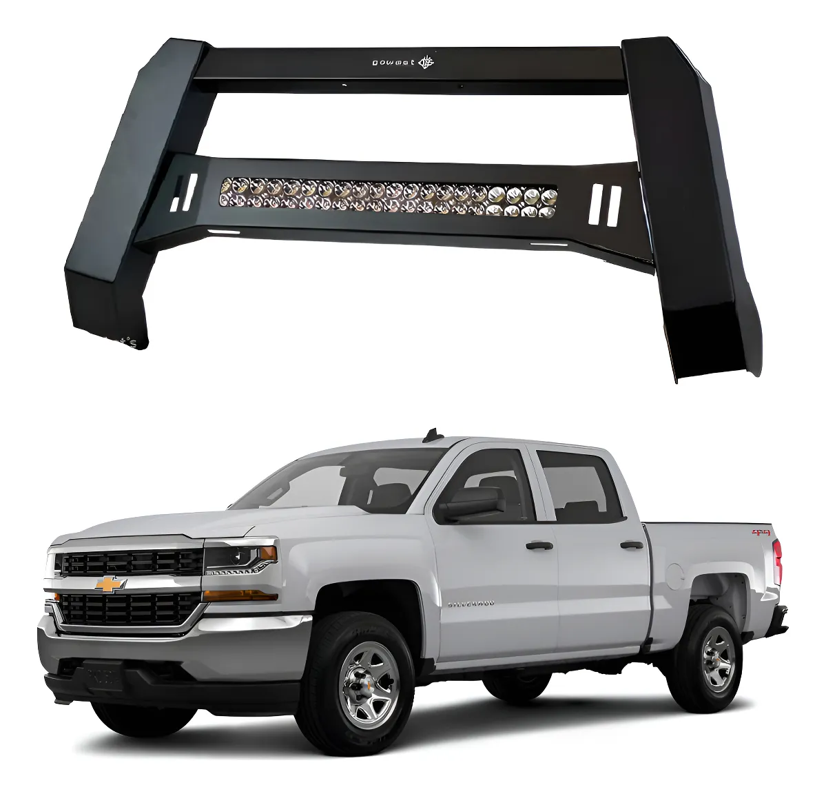 Burrera Baja Bar Chevrolet Silverado 2007 - 2018 Pintada - Image 1