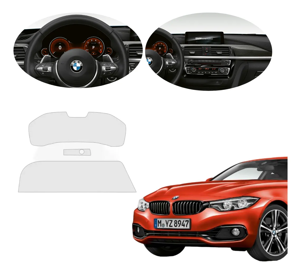 Mica Protector De Pantalla Y Clúster Bmw Serie 4 2019  2023 - Image 1