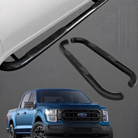 Estribos Tubulares Ford F150 2015 - 2025 Doble Cabina Negros