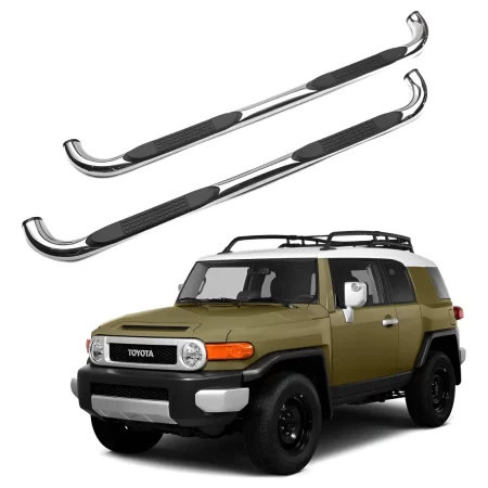 Estribos Redondos Toyota Fj Cruiser 2007 - 2015 Negros