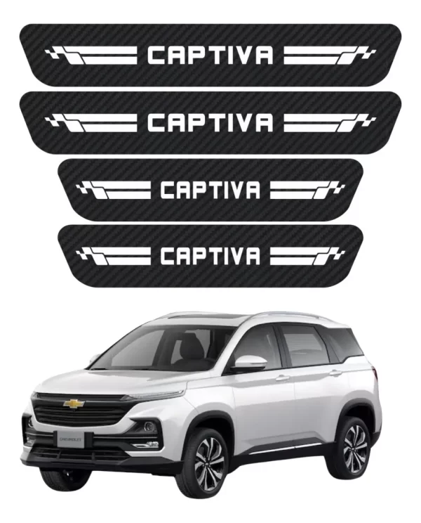 Protección De Estribos 4 Puertas Genérico Captiva Diseño 10