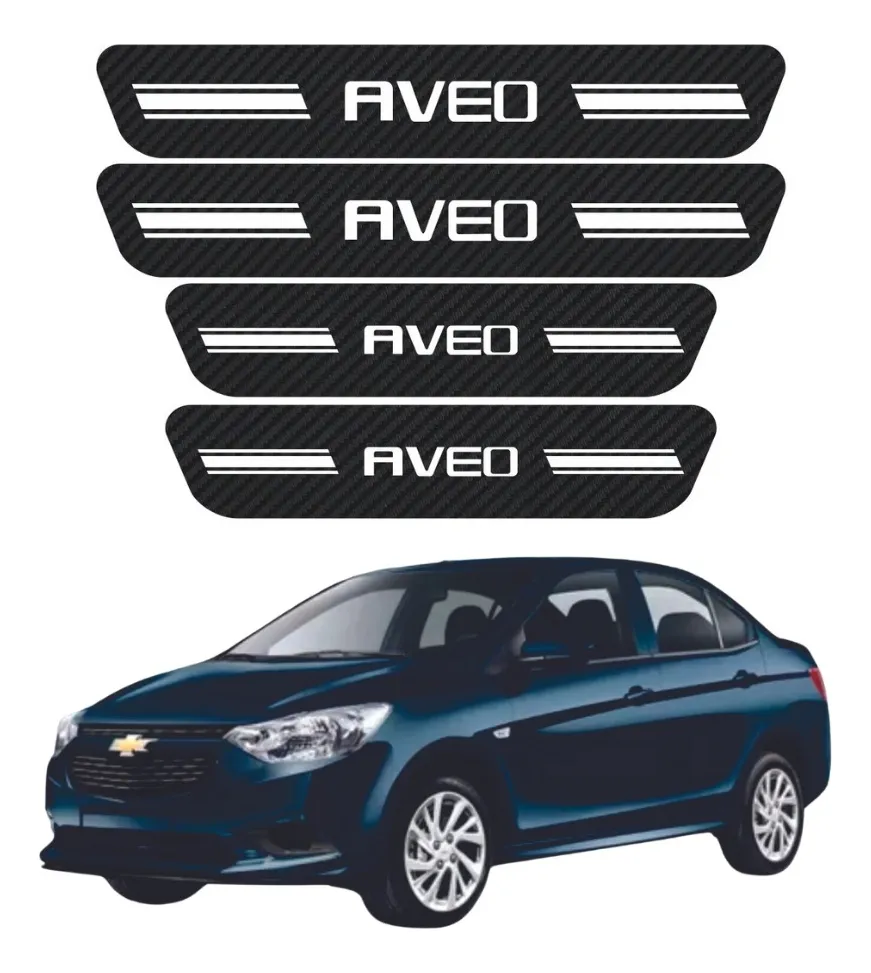 Sticker Protección Bl De Estribos Puertas Chevrolet Aveo - Image 1