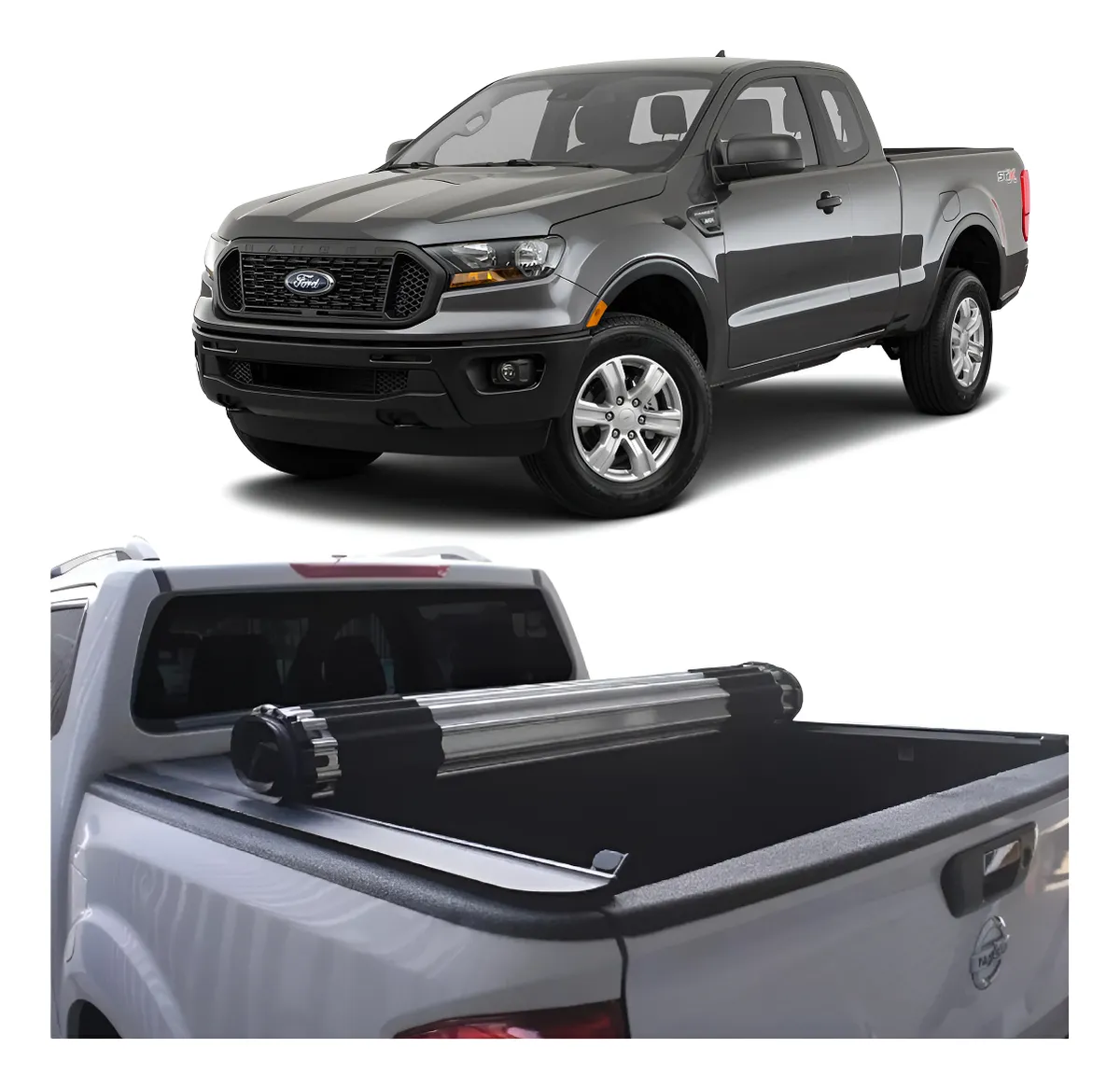 Tapa Cubre Batea Roll Up Para Ford Ranger 2013 - 2022 + - Image 1
