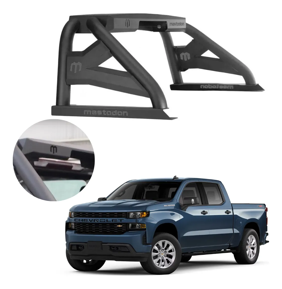 Roll Bar Sport Bar Aero Para Chevrolet Silverado 2007 - 2023 - Image 1