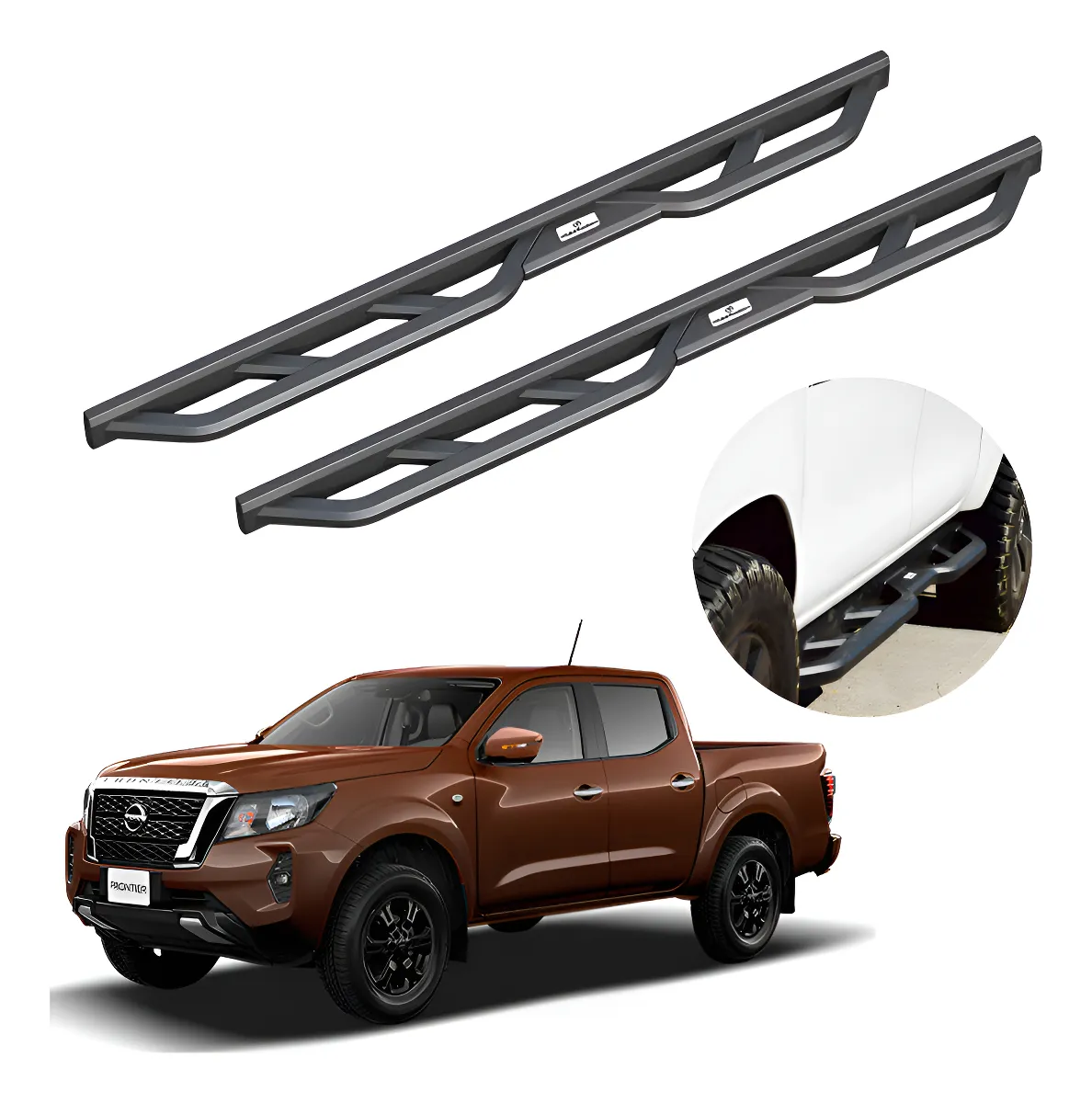 Estribos M5 Para Nissan Np300 Frontier Del 2016 Al 2023 - Image 1