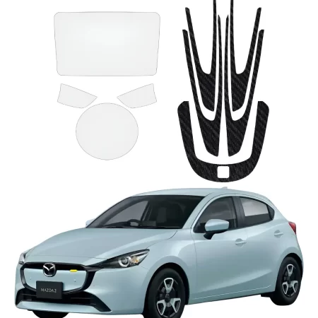 Kit De Interior Para Mazda 2 2024 Ppf/fibra De Carbono