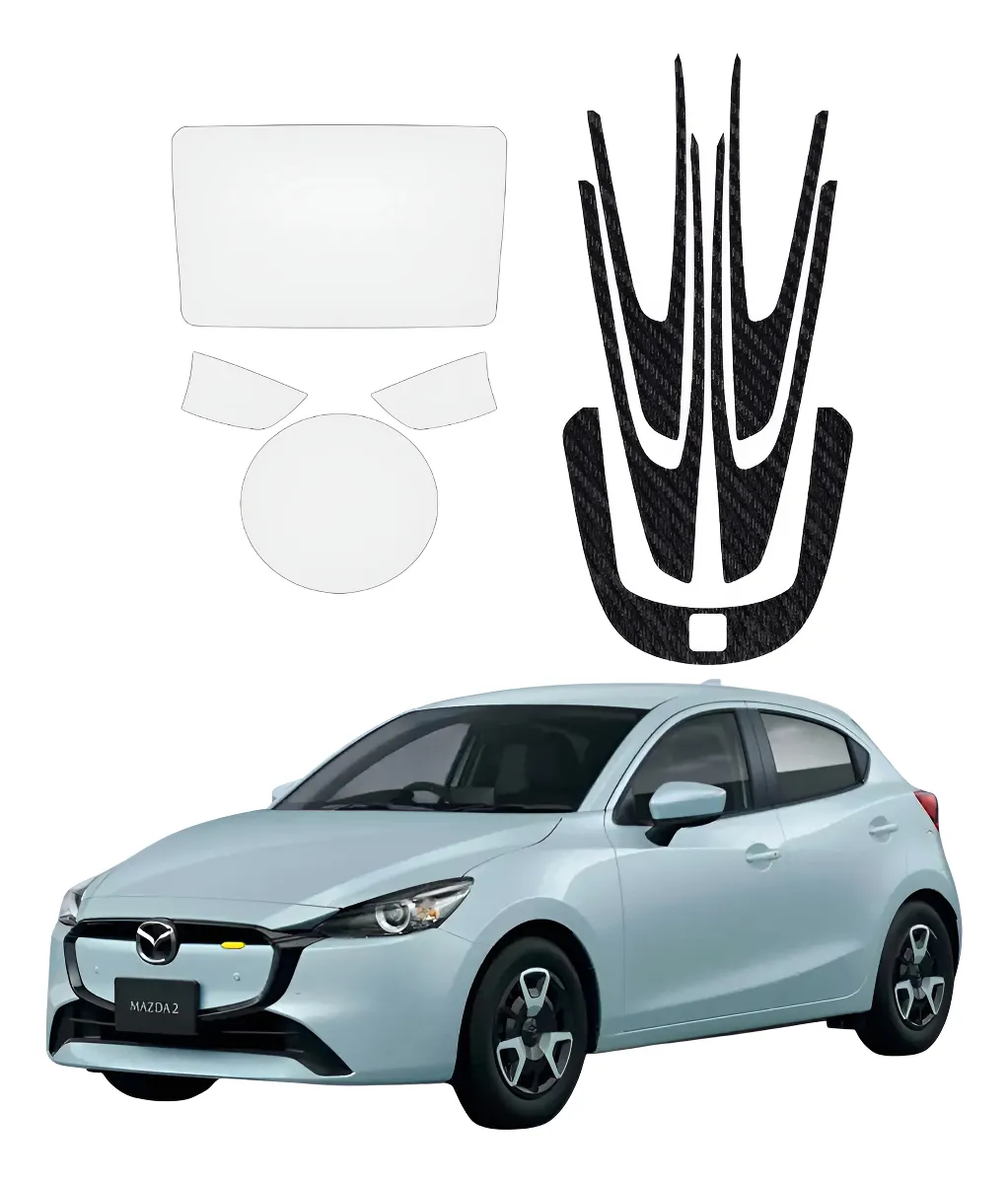 Kit De Interior Para Mazda 2 2024 Ppf/fibra De Carbono - Image 1