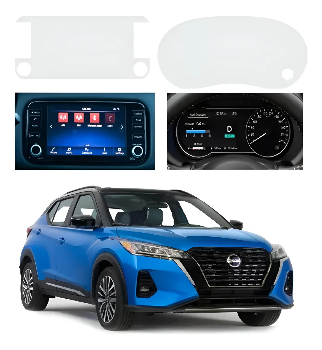 Proteccion  Pantalla Y Tacometro Nissan Kicks 2023 - Image 1