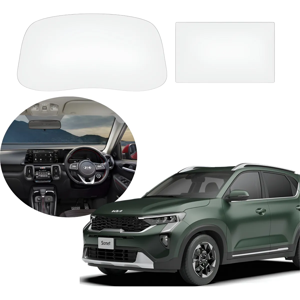 Protecciòn Pantalla Y Cluster Kia Sonet 2024 - Image 1