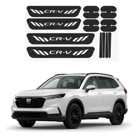 Kit Combo Proteccion Fibra De Carbono Para Honda Cr-v