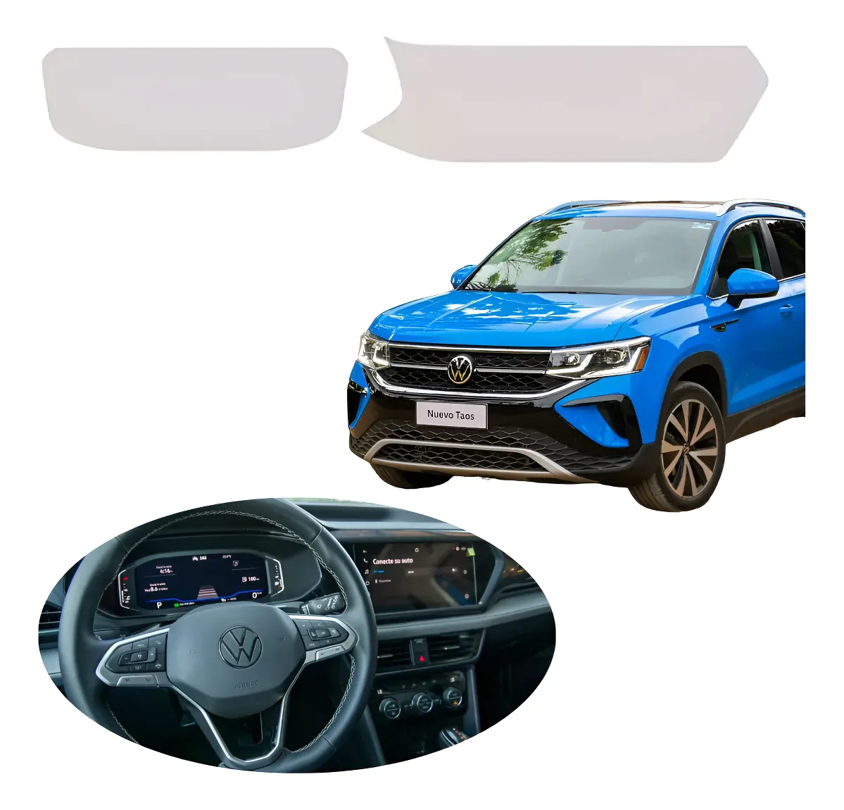 Protección Ppf Pantalla Y Tablero Wv Taos 2021 - Image 1