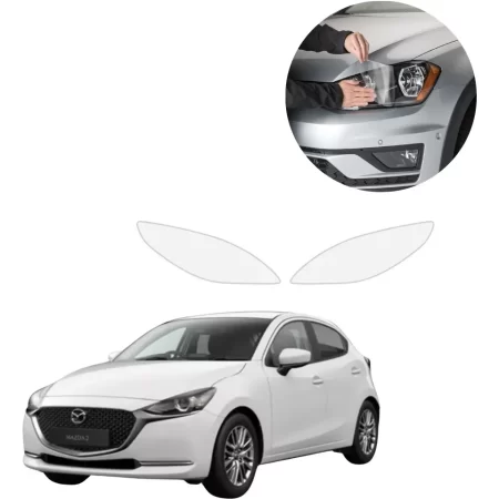 Sticker Protección Ppf Faros Mazda 2 2019 2023