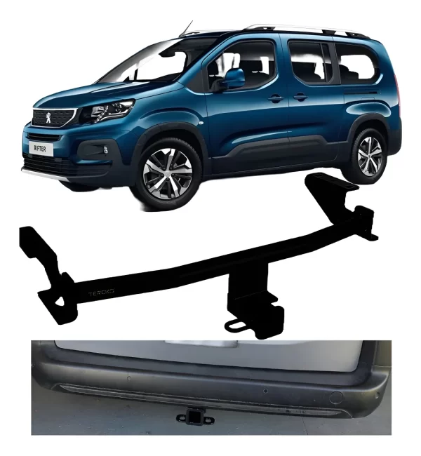 Tirón Jalón De Arrastre Peugeot Rifter 2019-2025 Negro