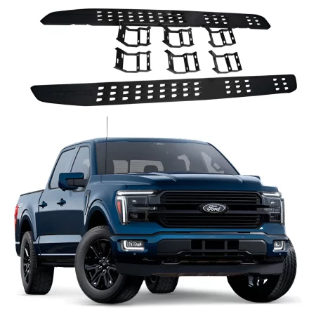 Estribos Negros P/ F-150 Lobo Thermor Platinium 2015 2025