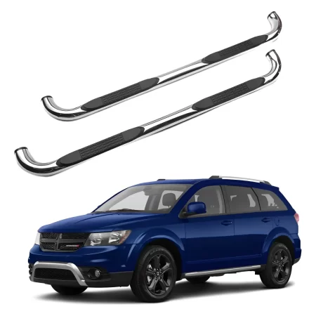 Estribos Redondos Dodge Journey 2008 - 2020 Acero Inoxidable