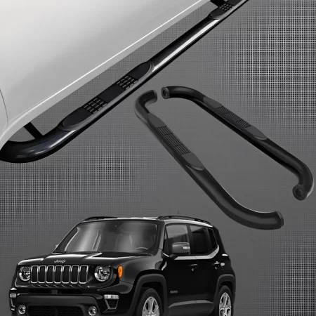 Estribos Tubulares Para Jeep Renegade 2015 - 2021 Negros