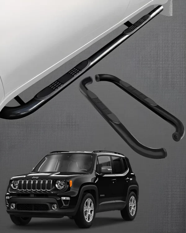 Estribos Tubulares Para Jeep Renegade 2015 - 2021 Negros