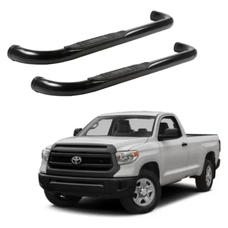 Estribos Redondos Toyota Tundra 2007 - 2022 Cab Sen Negros