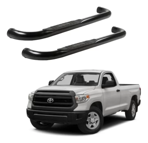 Estribos Redondos Toyota Tundra 2007 - 2022 Cab Sen Negros