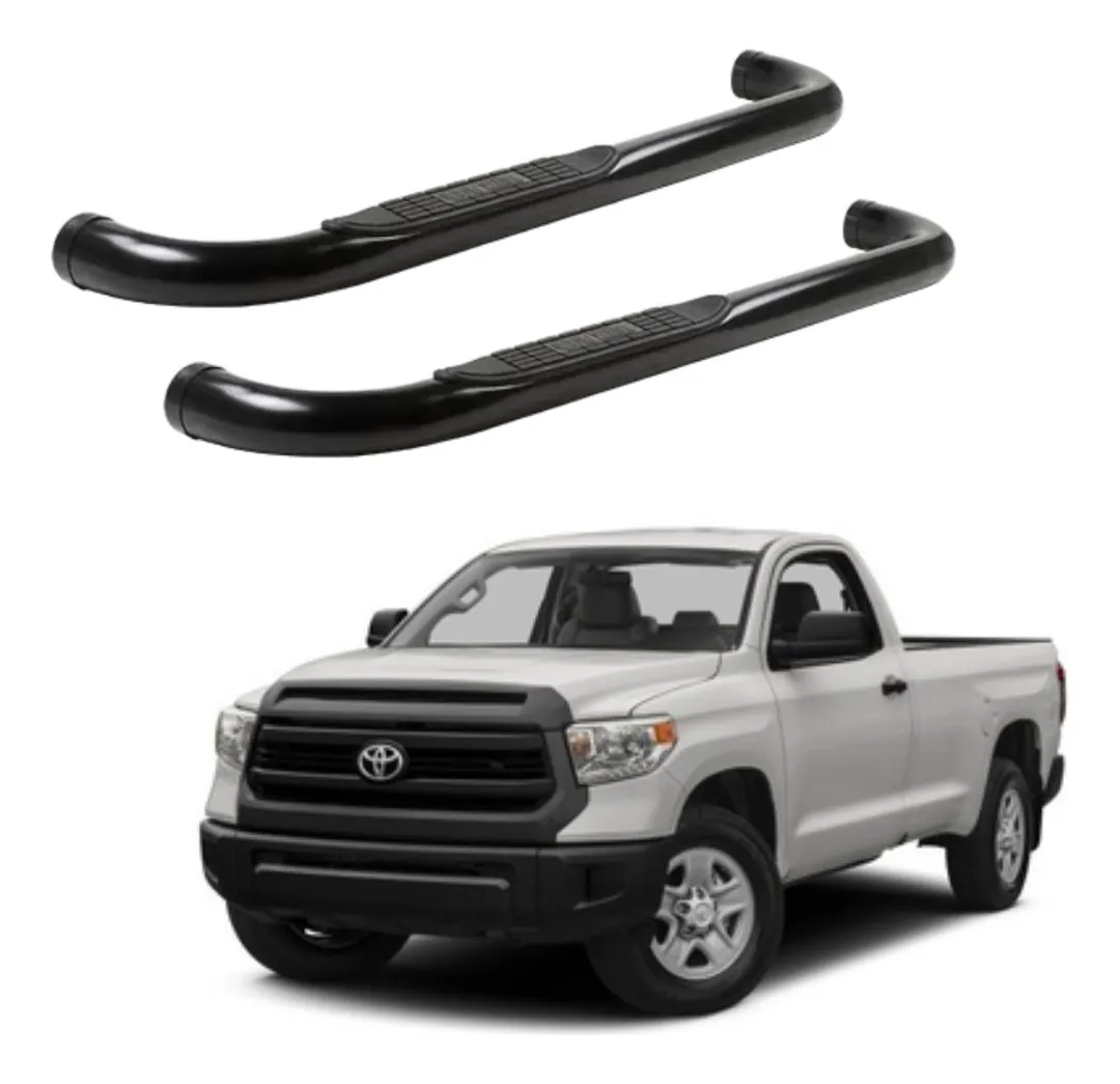 Estribos Redondos Toyota Tundra 2007 - 2022 Cab Sen Negros - Image 1