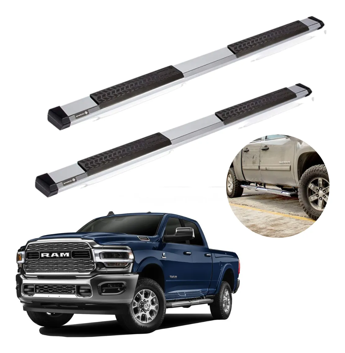 Estribos Serie 500 Ram 2500 / 4000 Heavy Duty 2019 - 2023 - Image 1