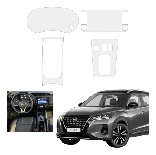 Protección Ppf Pantalla , Cluster, Panel Central Kicks 2023