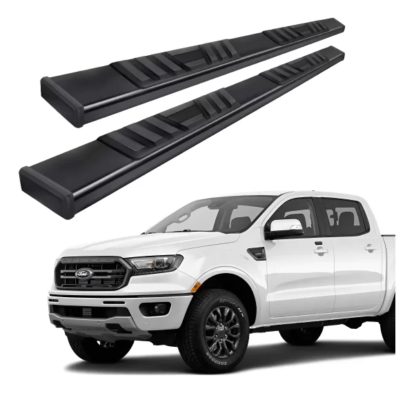 Estribos Serie 300 Negros Ford Ranger 2013 - 2021 Doble Cab