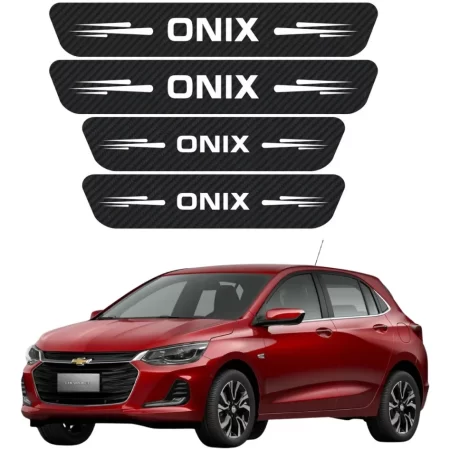 Sticker Protección De Estribos 4 Puertas Chevrolet Onix