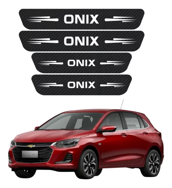 Sticker Protección De Estribos 4 Puertas Chevrolet Onix