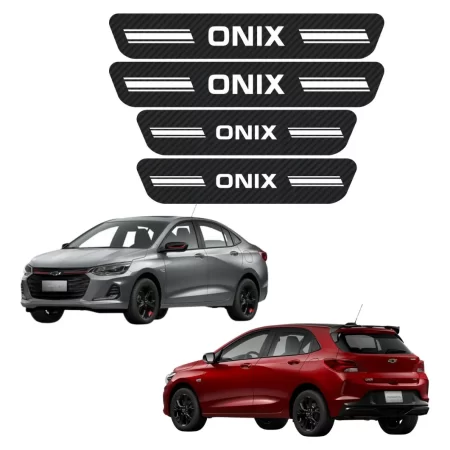 Sticker Protección De Estribos 4 Puertas Chevrolet Onix