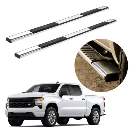 Estribos Serie 100 Para Chevrolet Silverado 2019 - 2024