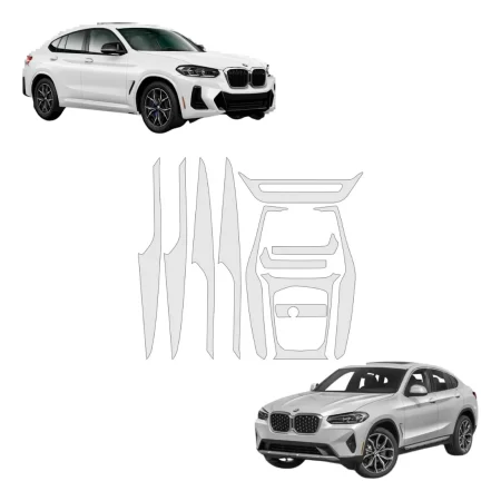 Protector Ppf 4 Puertas Y Panel Central Para Bmw X4 2024