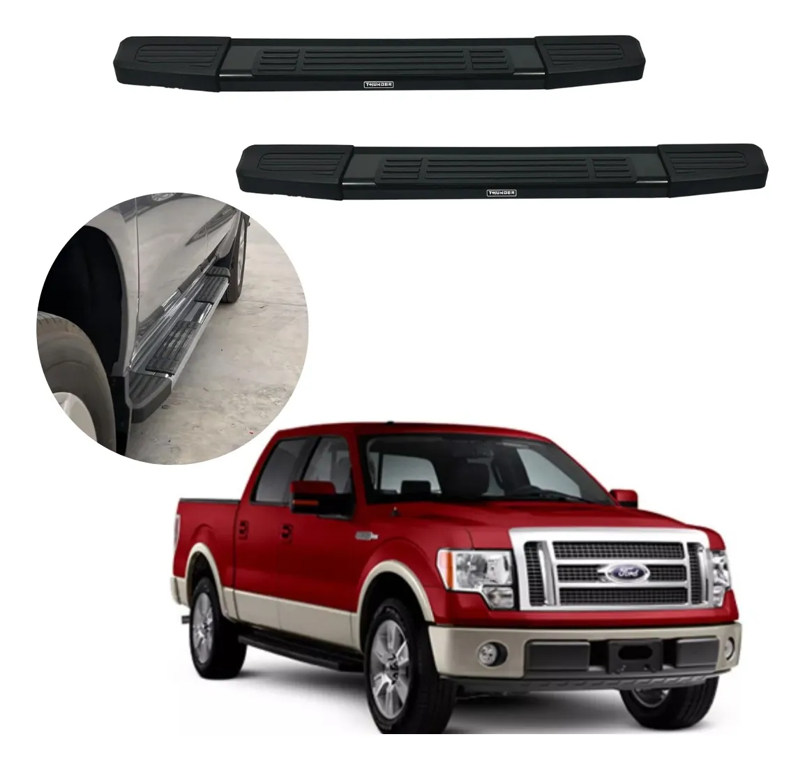 Estribos Mg Para Ford Lobo F150 Doble Cabina 2004 - 2014 - Image 1