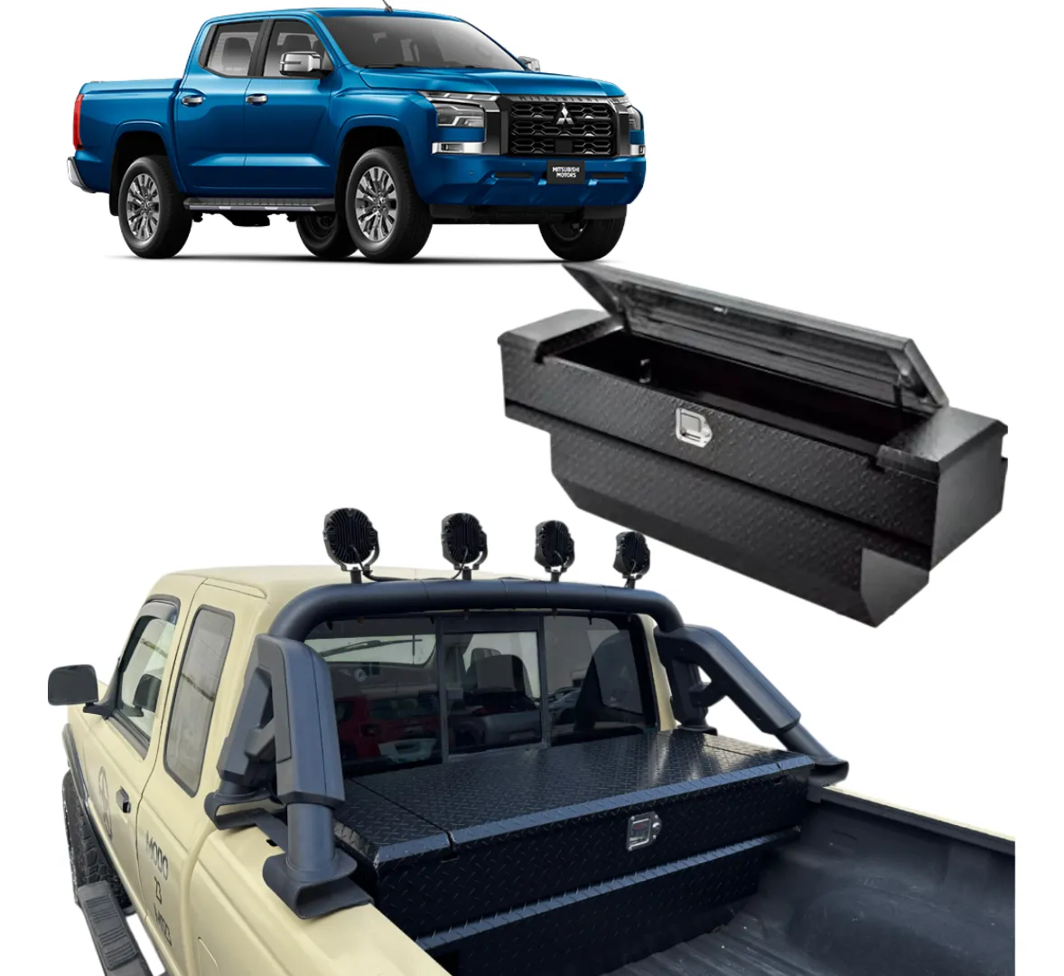 Caja Herramientas Mitsubishi L200 2016 - 2024 Con Roll Bar - Image 1