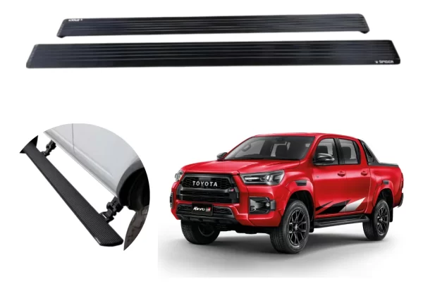Estribos Electricos Para Toyota Hilux 2015-2024 Doble Cabina