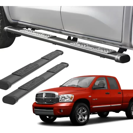 Estribos Bronx Dodge Ram 2002 - 2008 Doble Cabina Negros