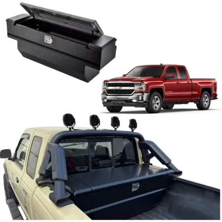 Caja Herramientas Para Chev Silverado 2007-2025 C/ Roll Bar.