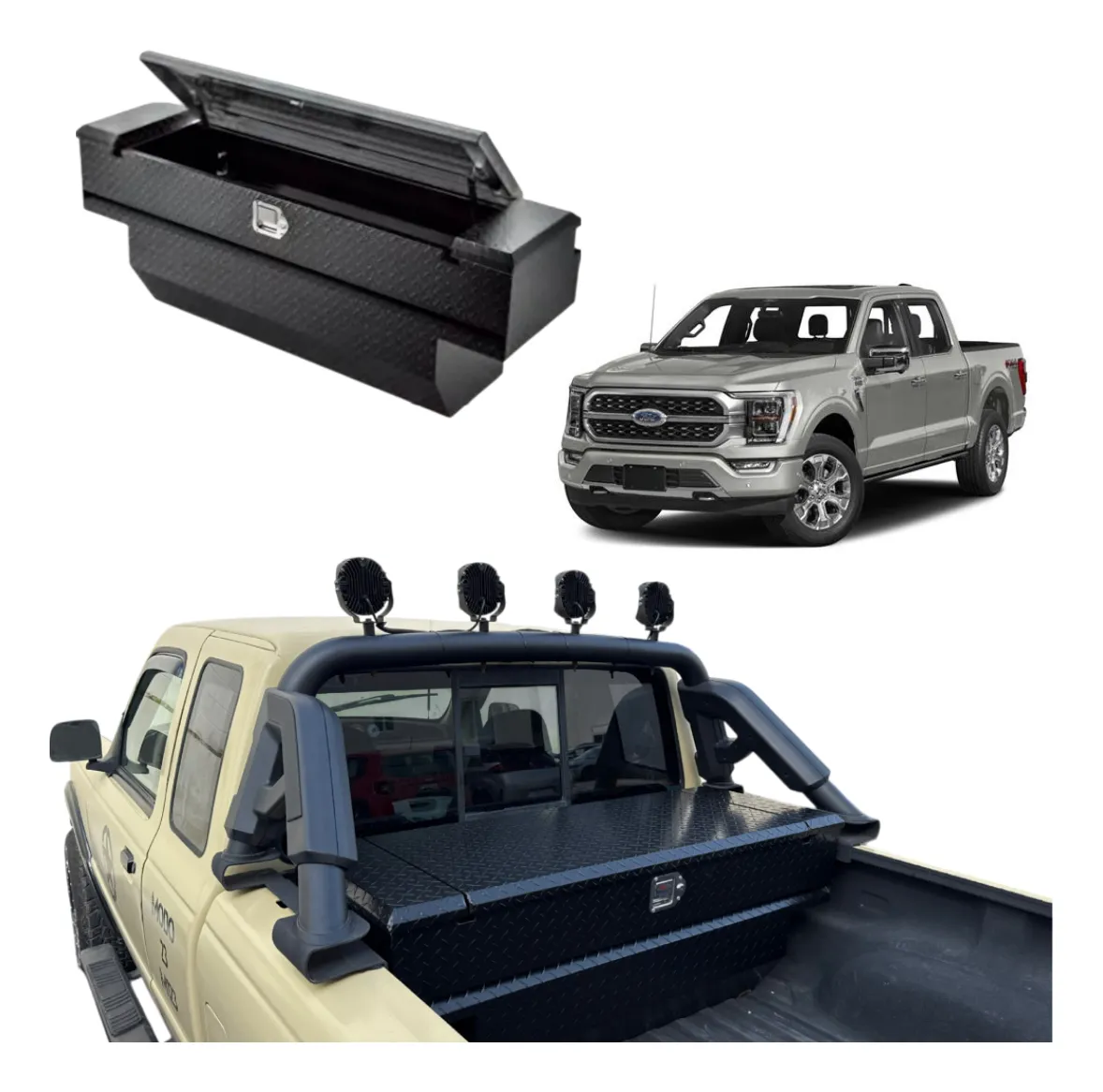 Caja Herramientas Para Ford Lobo 2004-2025 C/ Roll Bar. - Image 1