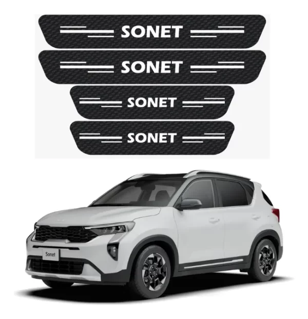 Sticker Protección De Estribos Puertas Kia Sonet