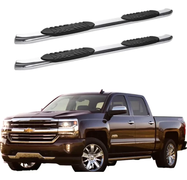 Estribos Widesider Inox Chevrolet Silverado 2007 - 2018