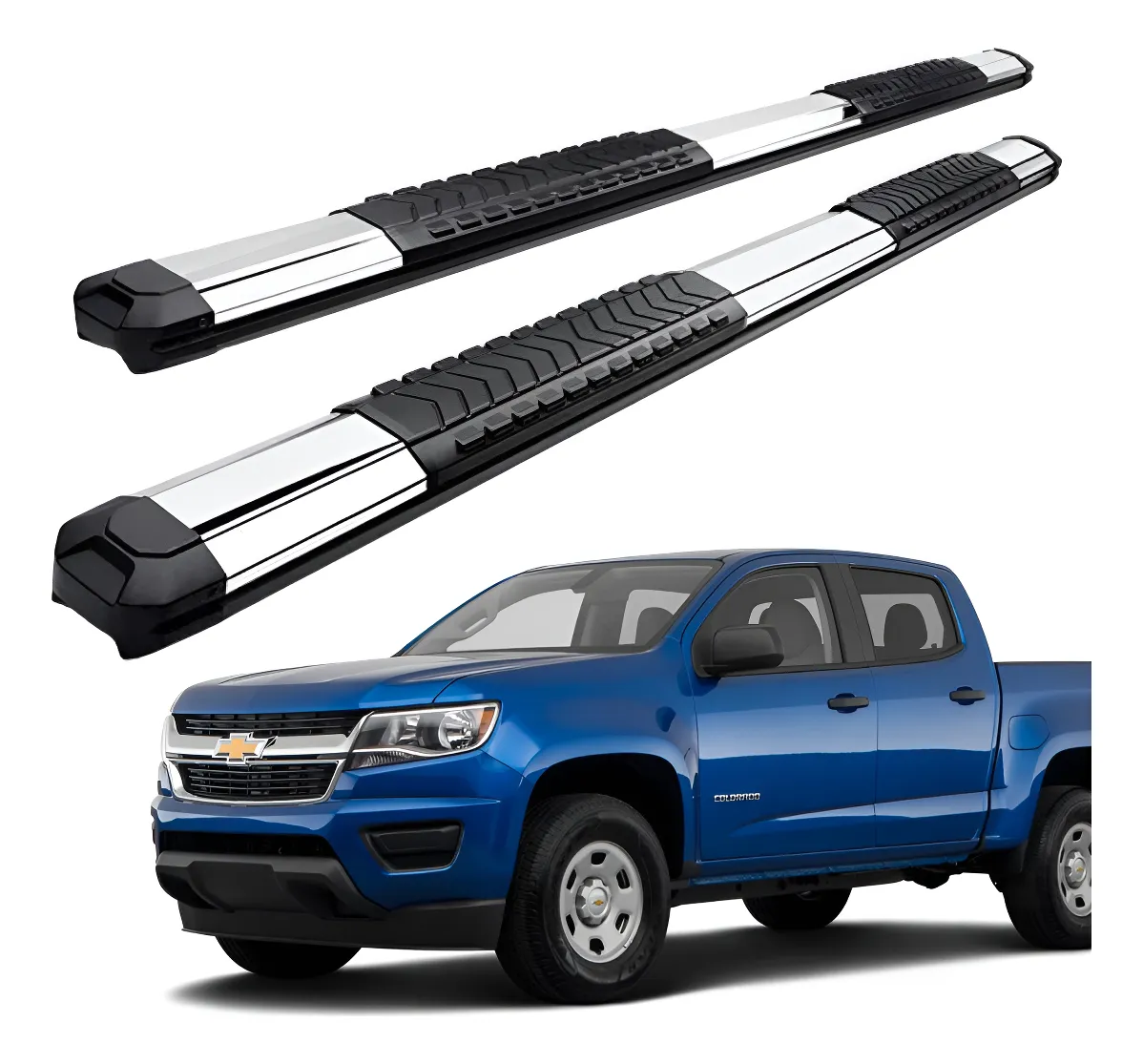 Estribos Serie 400 Inoxidable Chevrolet Colorado 2016 - 2023 - Image 1