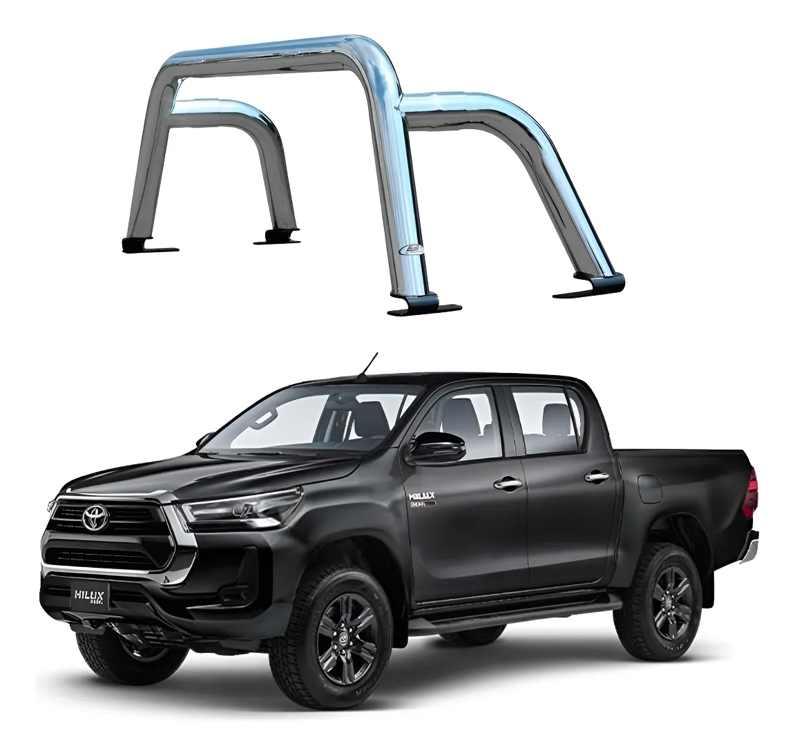 Roll Bar Pasamanos Toyota Hilux 2016 - 2021 Sport Antivuelco - Image 1