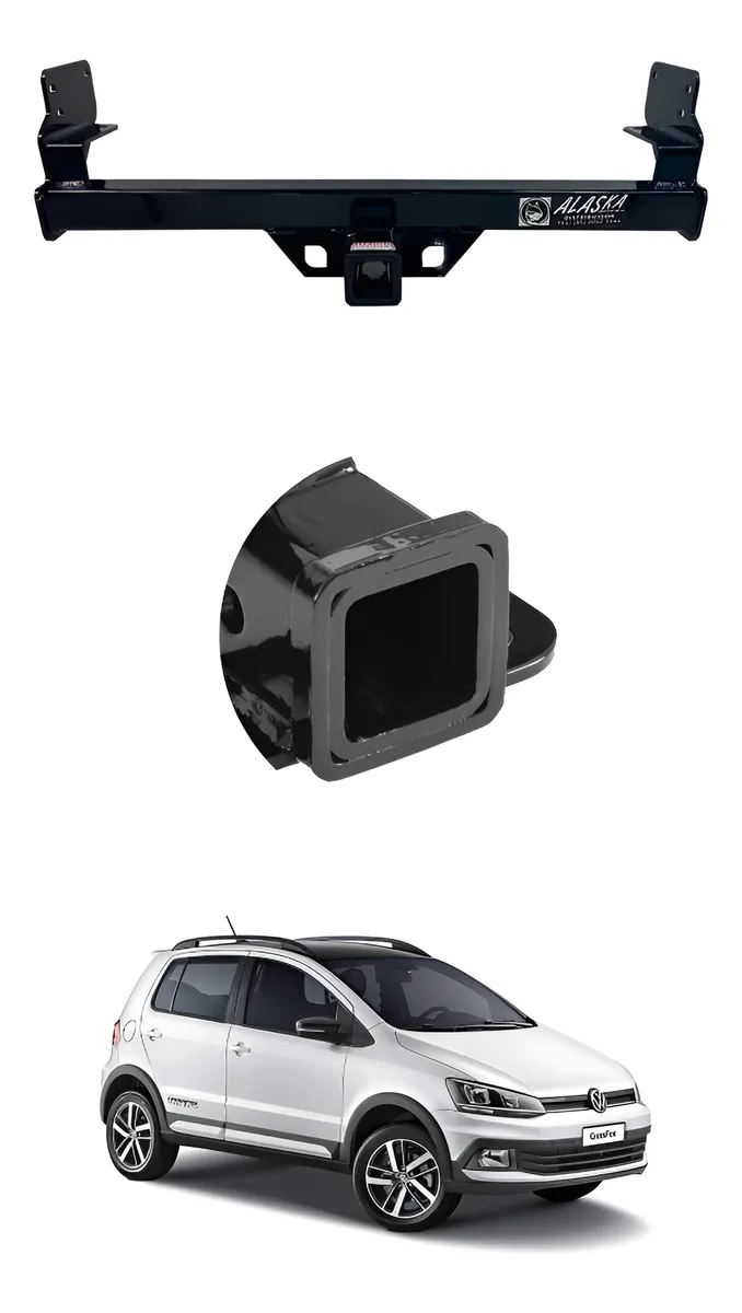 Tirón De Enganche Volkswagen Crossfox 2010-2017 Negro - Image 1