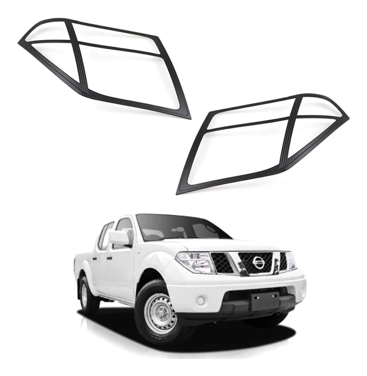 Marcos Moldura Faros Principales Nissan Np300 Frontier 06-14 - Image 1