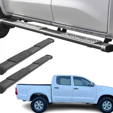 Estribos Bronx Toyota Hilux Doble Cabina 2012-2015 Negro