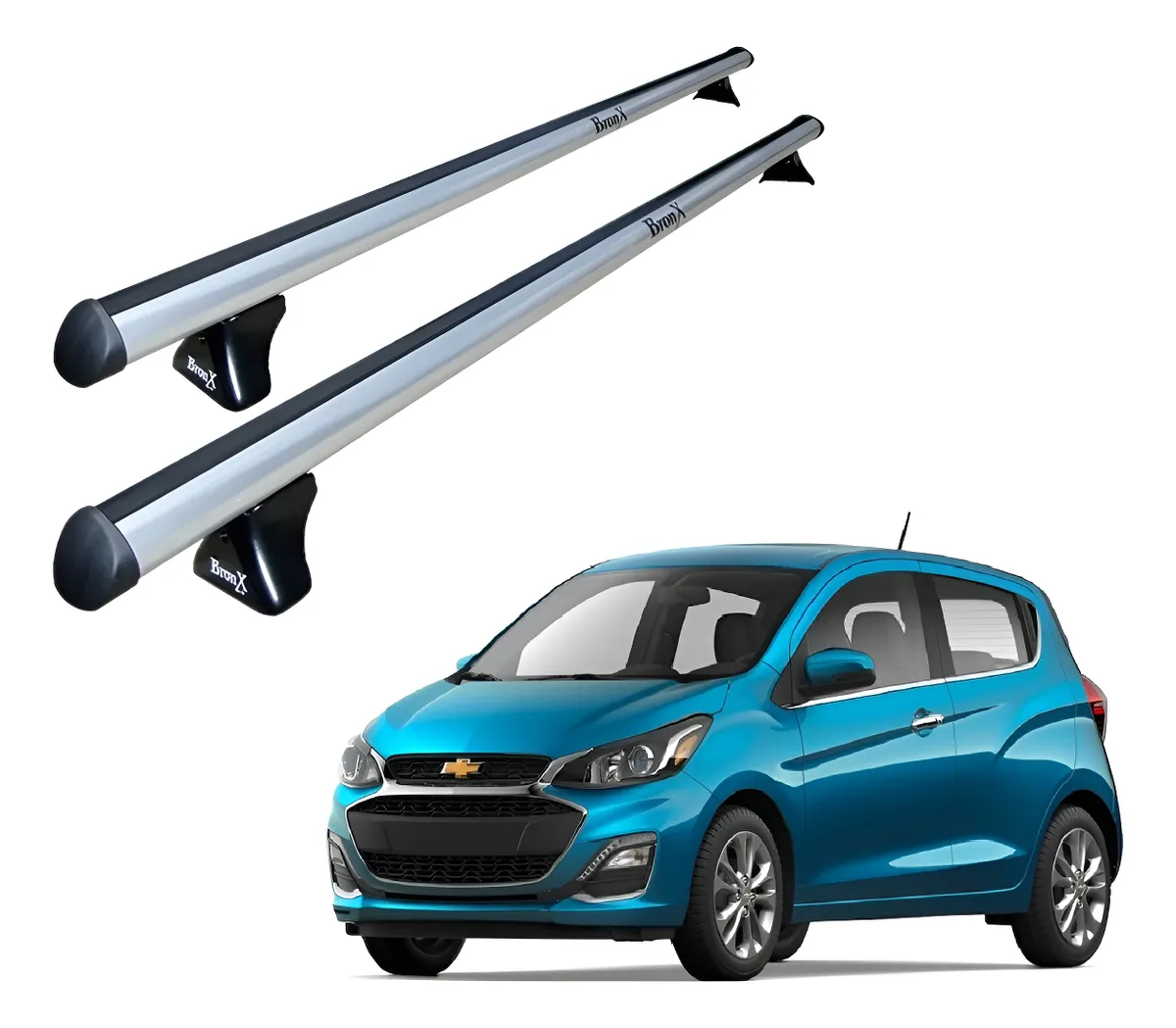 Barras Portaequipaje Aluminio Chevrolet Spark Lt 2016 - 2020 - Image 1
