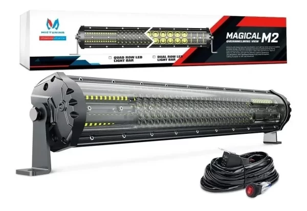 Barra Led 22 PuLG Aerodinámica Jeep Rzr Can Am Mictuning