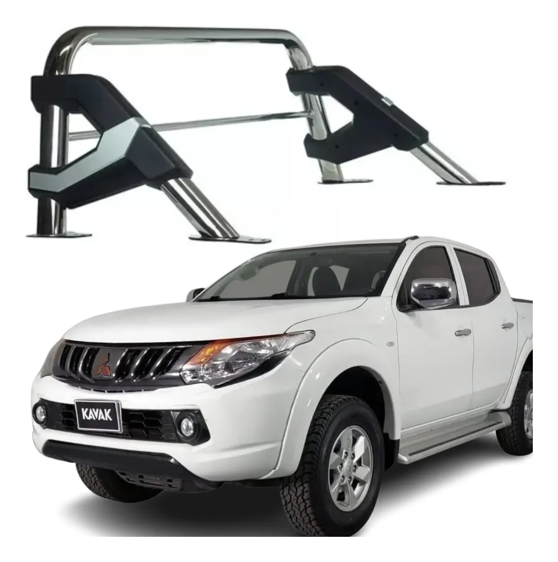 Roll Bar Elite Acero Inoxidable Mitsubishi L200 2008 - 2015 - Image 1