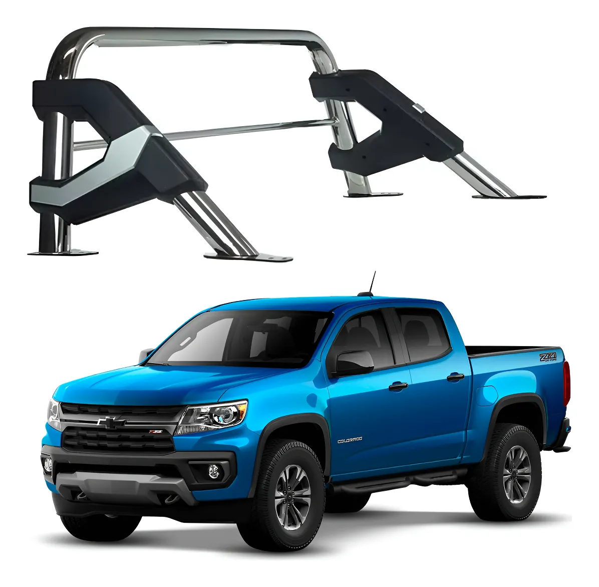Roll Bar Elite Para Colorado 2016 - 2022 Acero Inoxidable - Image 1